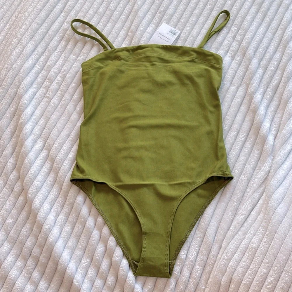 Savannah Morrow Cecilia One Piece Swimsuit in Moss